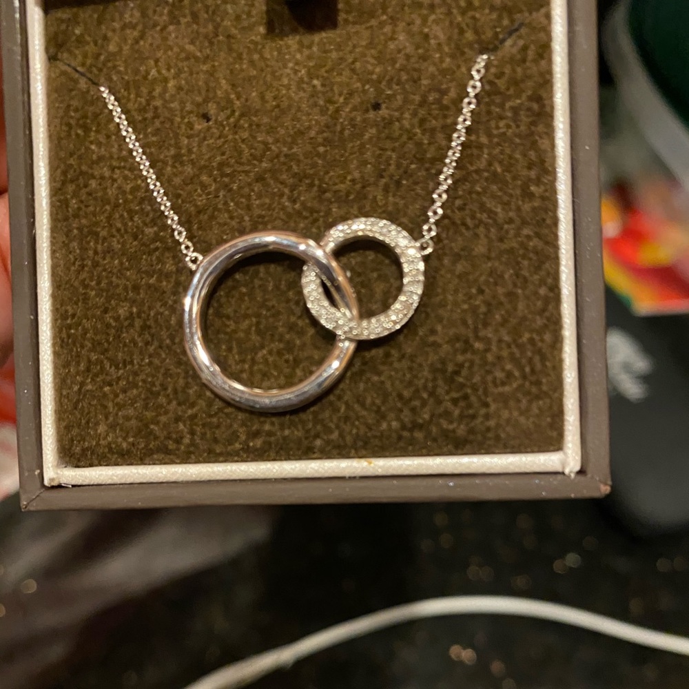 Miracle links necklace 1/10 ct tw and 10k gold